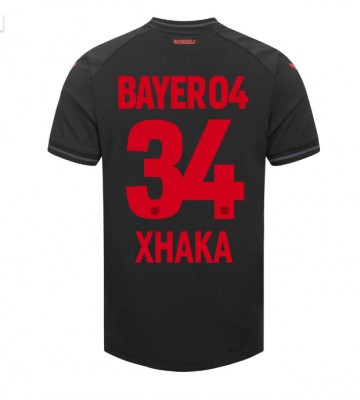 Bayer Leverkusen Granit Xhaka #34 Primera Equipación 2023-24 Manga Corta